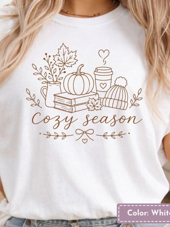 Tops - Fall Vibe Shirt, Autumn Shirt, Pumpkin Lover Tee